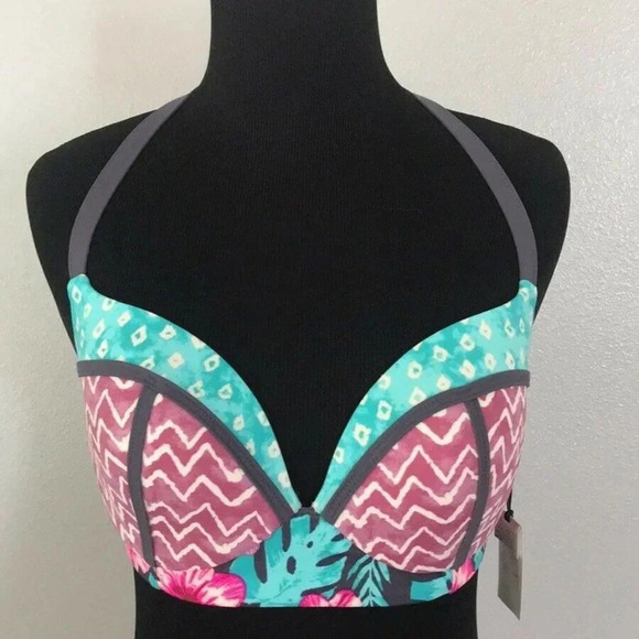NEW Shade & Shore Swimsuit Halter Bikini Top - Picture 1 of 4